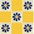 Mexican Talavera Tile Daisy 4